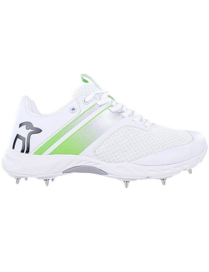 Kookaburra KC 3.0 Spike Jnr Cricket Shoes - White/Lime Green
